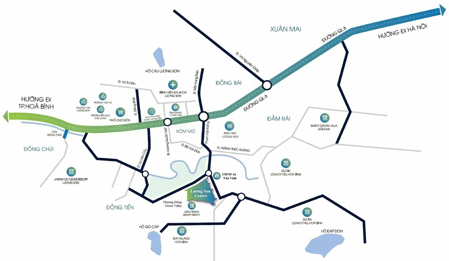 vị trí dự án centreville lương sơn