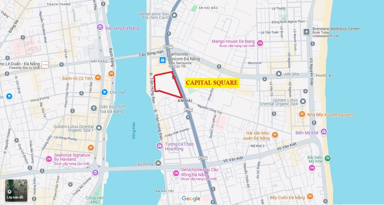 vị trí dự án capital square đà nẵng
