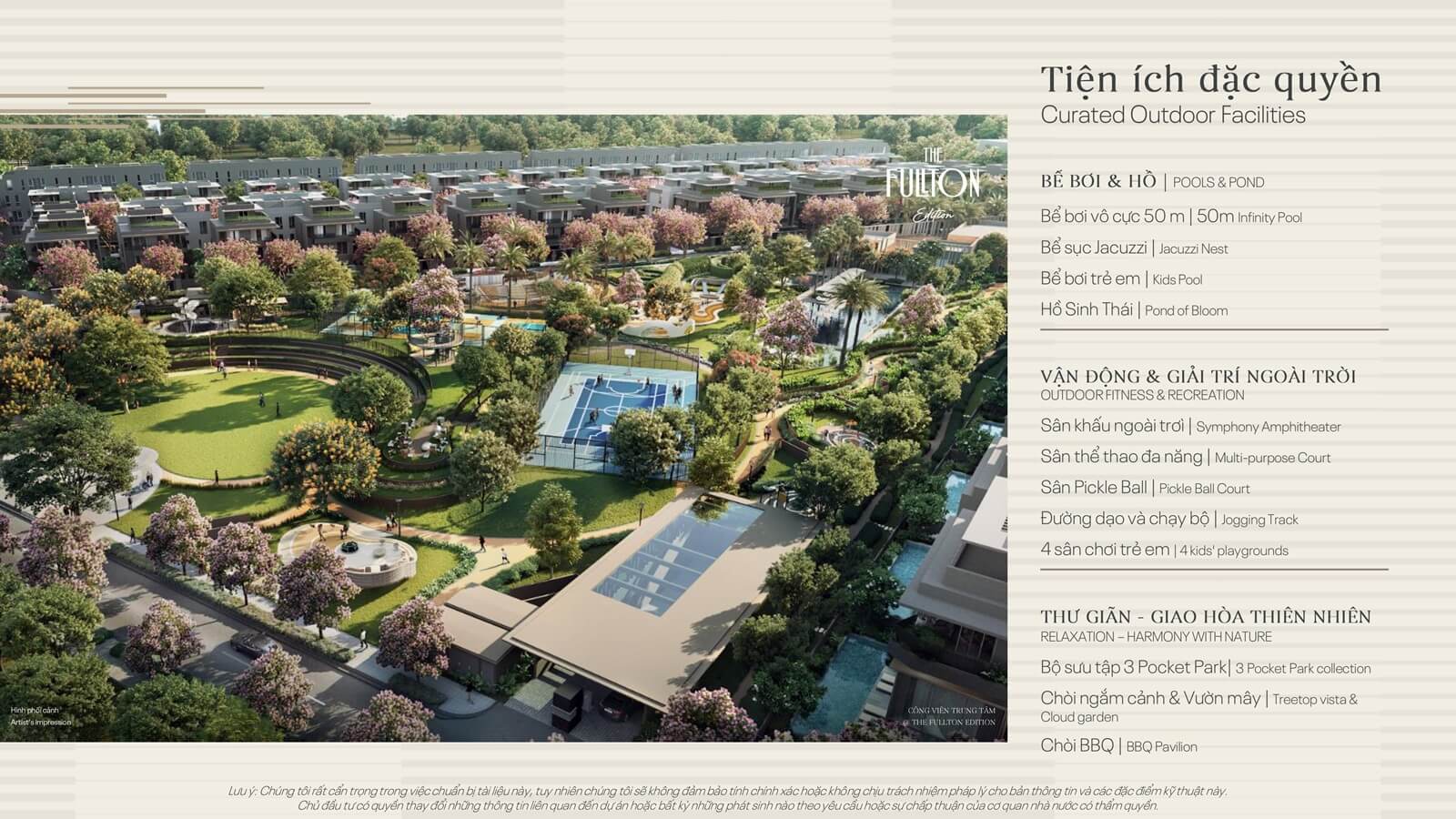 tiện ích dự án the fullton capitaland hưng yên