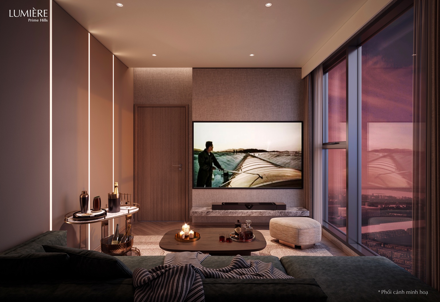 nội thất căn hộ lumiere prime hill cổ loa
