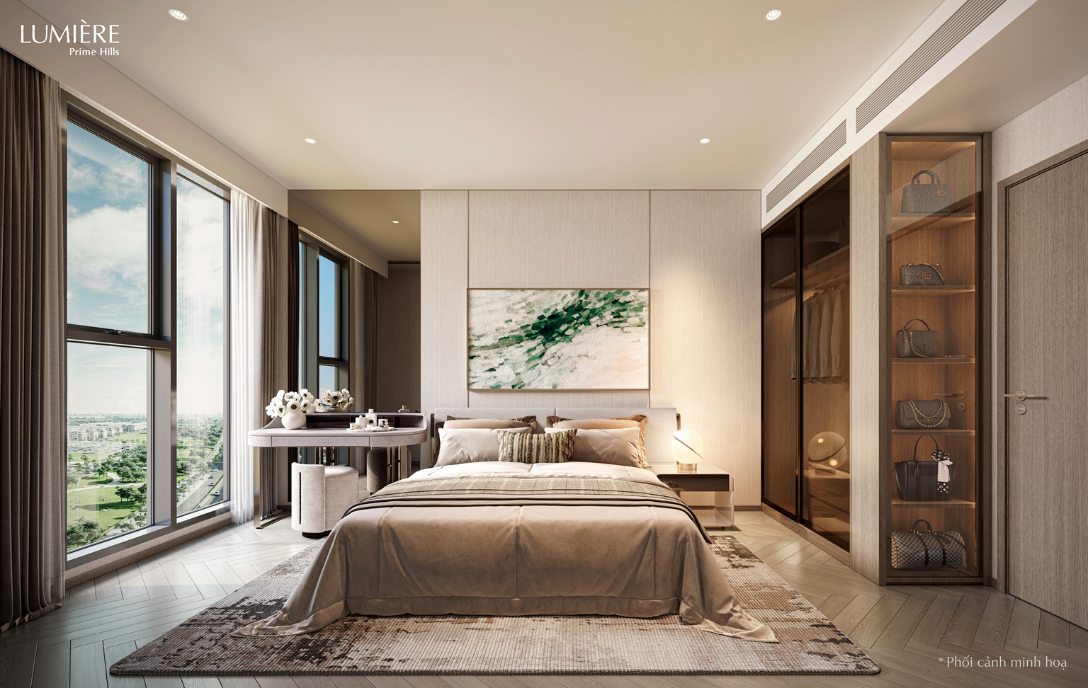 nội thất căn hộ lumiere prime hill cổ loa