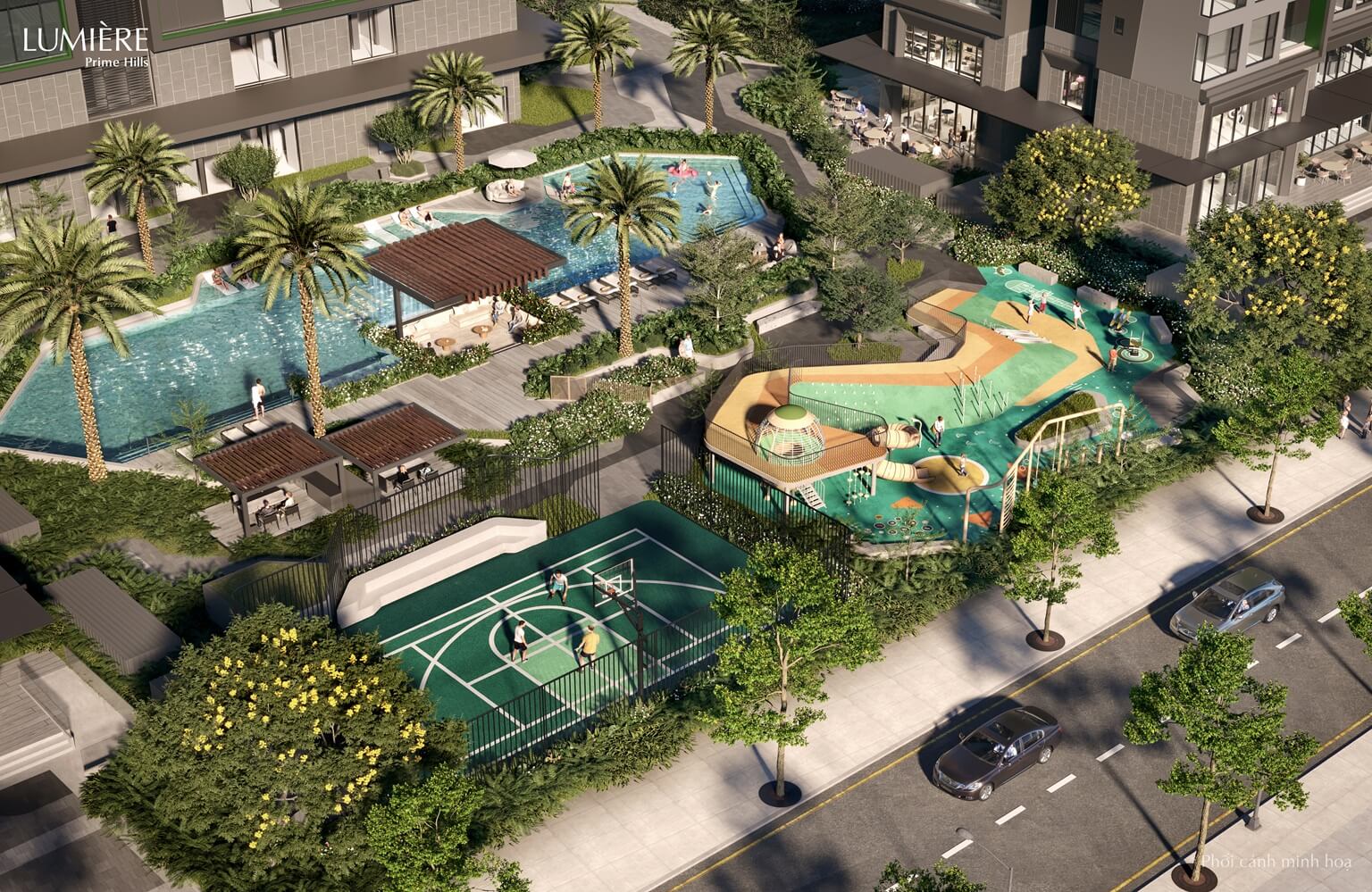 tiện ích dự án lumiere prime hill cổ loa