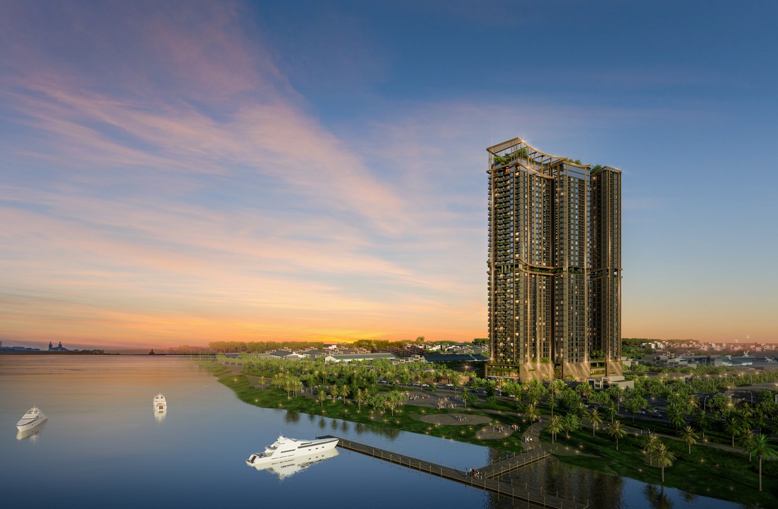 Điểm nhấn thiết kế Sky Bridge tại A&T Saigon Riverside