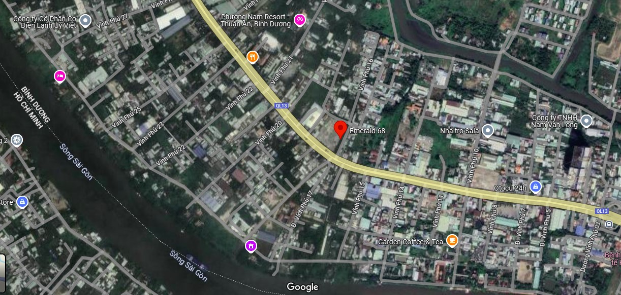 vị trí A&t Saigon Riverside