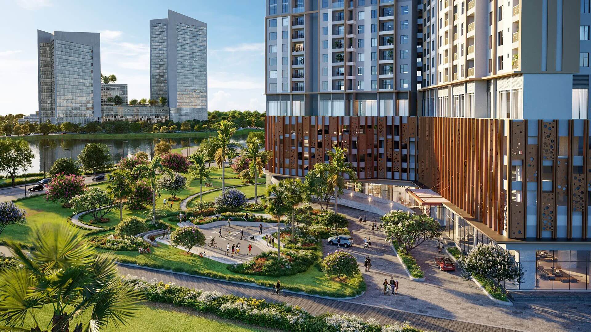 tiện ích dự án gamuda central park yên sở